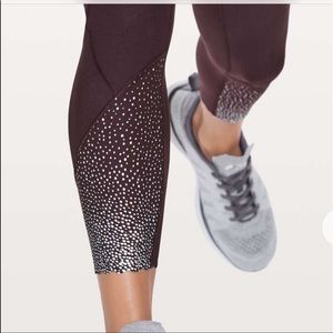 NWT Lululemon Tight Stuff Tight II REFLECTIVE BCHR
